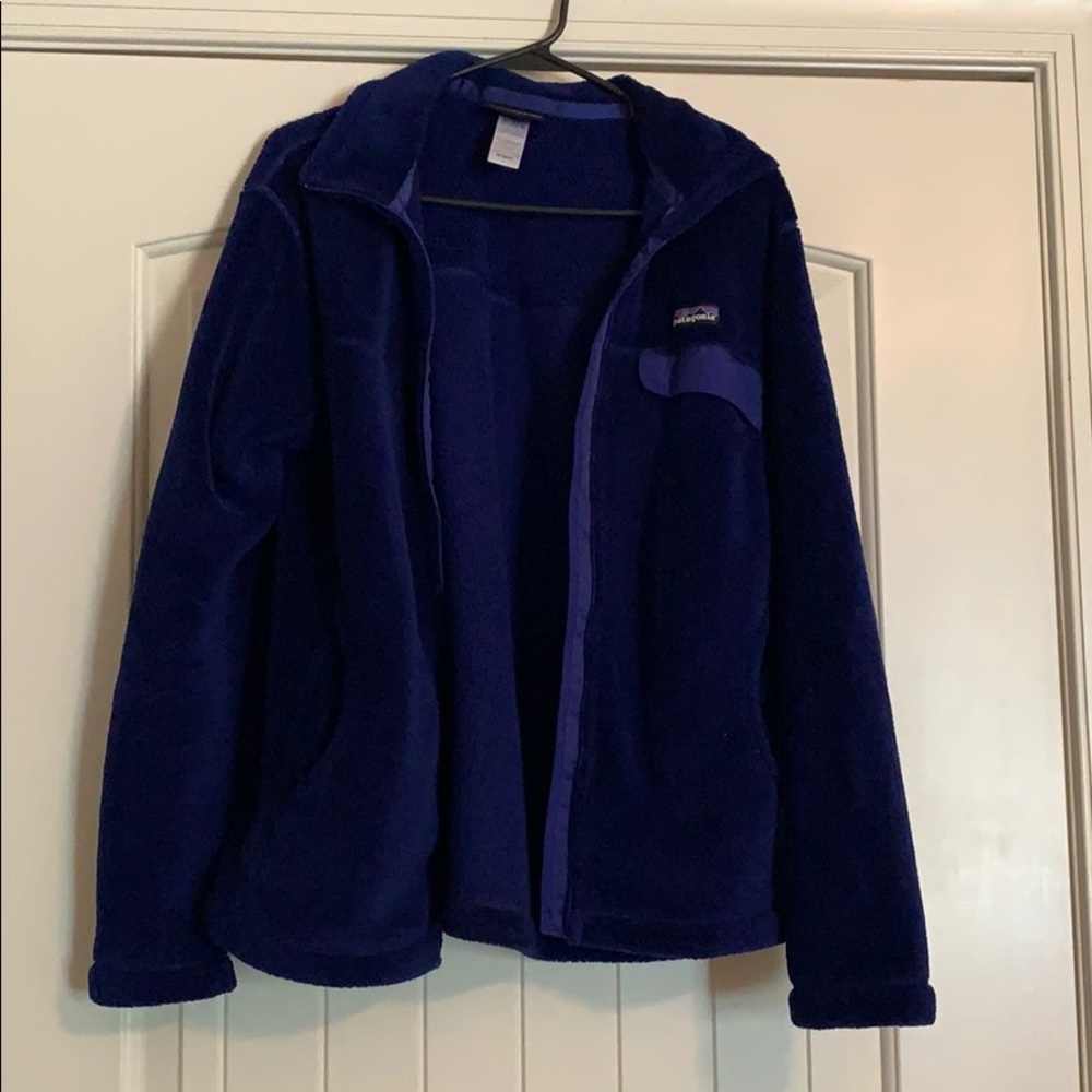Blue Patagonia Jacket with Zipper